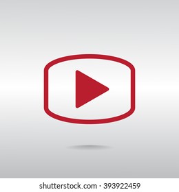 video icon, vector illustration