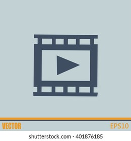 video icon, vector illustration 