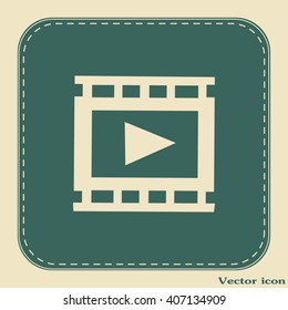 video icon, vector illustration 