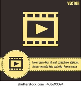 video icon, vector illustration 