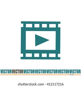 video icon, vector illustration 
