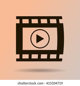 video icon, vector illustration