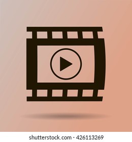 video icon, vector illustration