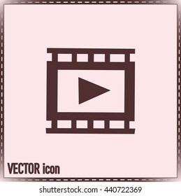 video icon, vector illustration 