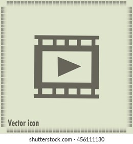 video icon, vector illustration 
