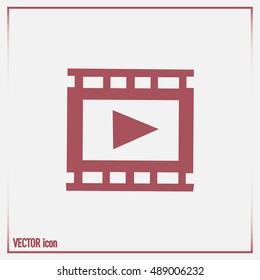 video icon, vector illustration 