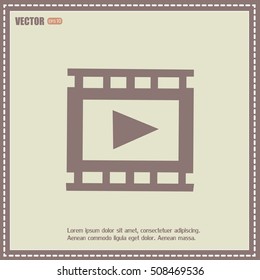 video icon, vector illustration 