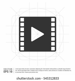 video icon, vector illustration

