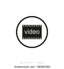 video icon, vector illustration