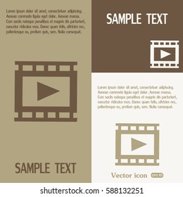 video icon, vector illustration 