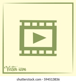 video icon, vector illustration 