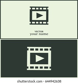 video icon, vector illustration 