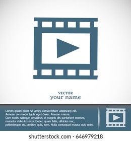 video icon, vector illustration 