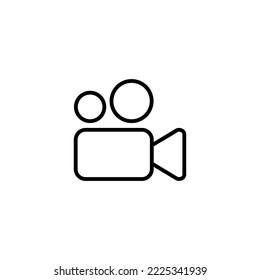 Video icon vector illustration. video camera sign and symbol. movie sign. cinema