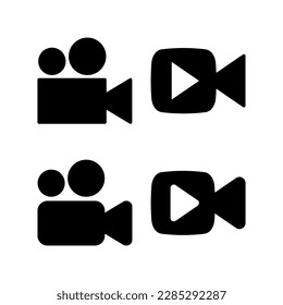 Video icon vector illustration. video camera sign and symbol. movie sign. cinema