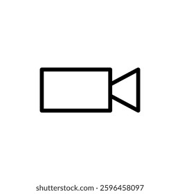 Video icon vector illustration. video camera sign and symbol. movie sign. cinema