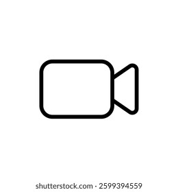 Video icon vector illustration. video camera sign and symbol. movie sign. cinema