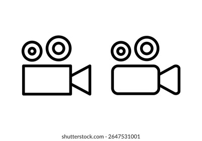 Video icon vector illustration. video camera sign and symbol. movie sign. cinema