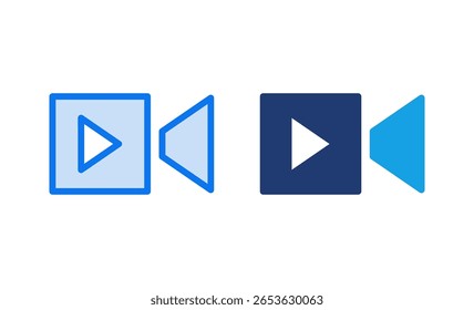 Video icon vector illustration. video camera sign and symbol. movie sign. cinema