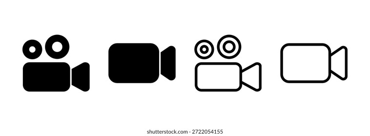 Video icon vector illustration. video camera sign and symbol. movie sign. cinema