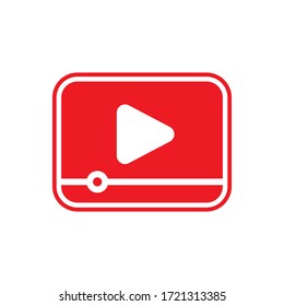 Video icon Vector Illustration. Video icon design vector template. Video icon vector isolated on white background.