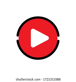 Video icon Vector Illustration. Video icon design vector template. Video icon vector isolated on white background.