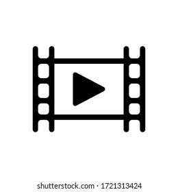 Video icon Vector Illustration. Video icon design vector template. Video icon vector isolated on white background.