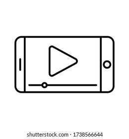 Video icon Vector Illustration. Video icon design vector template. Video icon vector isolated on white background.