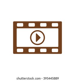 video  icon, vector illustration. Flat design style