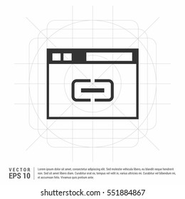 video icon, vector illustration. Flat design style

