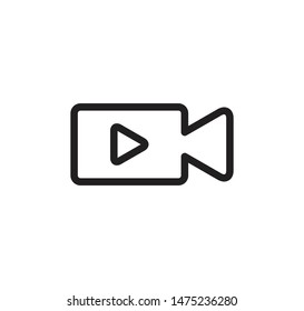 Video icon vector illustration isolated