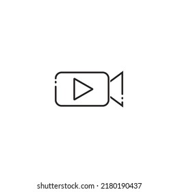 Video Icon. vector illustration logo design.