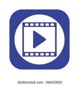 video icon, vector illustration. Modern design. Flat design style