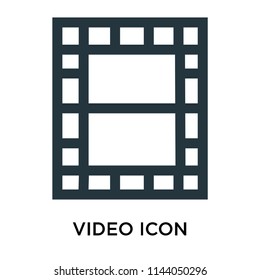 Video icon vector isolated on white background for your web and mobile app design, Video logo concept