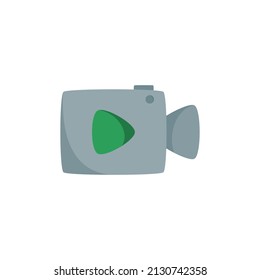 Vector de icono de vídeo. Reproducir gráfico vectorial de vídeo. Reproducir el logotipo con el vector de iconos de la cámara. Ilustración del símbolo de la cámara de vídeo. Ilustración de icono de vídeo coloreado.