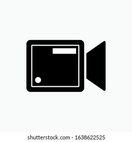 Video Icon - Vector. Play Sign. Electronic Device Symbol for Design, Presentation, Website or Apps Elements