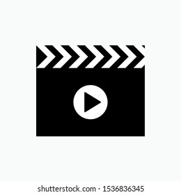 Video Icon - Vector, Sign and Symbol for Design, Presentation, Website or Apps Elements.