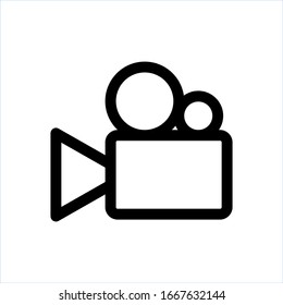 Video icon vector simple design.