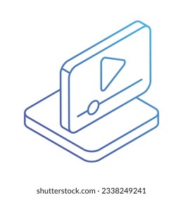 Video Icon, vector stock illustration.