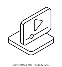 Video Icon, vector stock illustration.