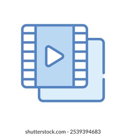 Video icon vector stock illustration