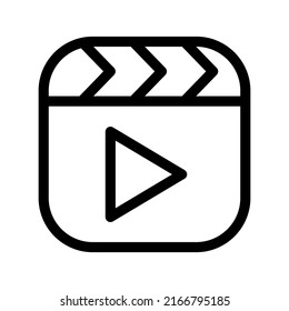 Ilustración de diseño de símbolos vectores de iconos de vídeo