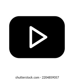 Ilustración de diseño de símbolos vectores de iconos de vídeo
