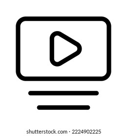 Video Icon Vector Symbol Design Illustration