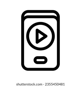 Ilustración de diseño de símbolos vectores de iconos de vídeo