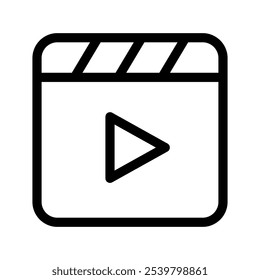 Ilustração de design de símbolo de vetor de ícone de vídeo