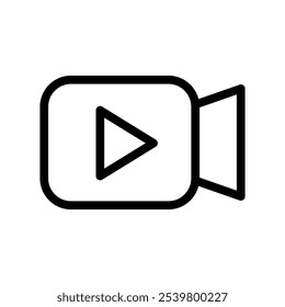 Video Icon Vector Symbol Design Illustration