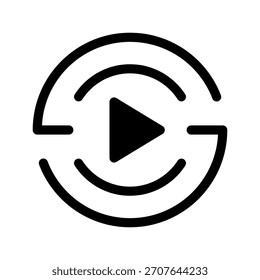 Video Ilustración de diseño de símbolo de Vector de icono