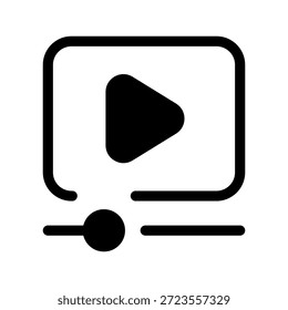 Video Icon Vector Symbol Design Illustration