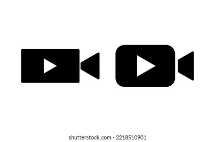 Video icon vector for web and mobile app. video camera sign and symbol. movie sign. cinema